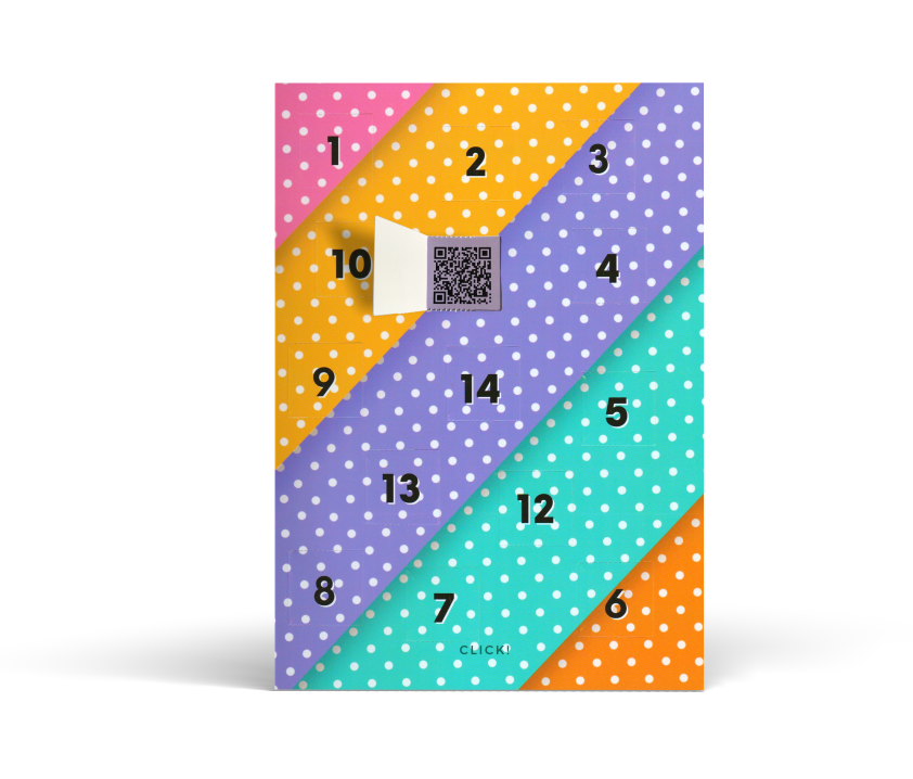 Dotted Stripes Click! Calendar